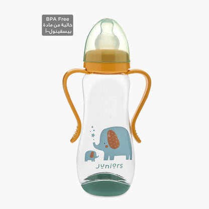 Juniors Printed Feeding Bottle with Handle - 250 ml - Feeding