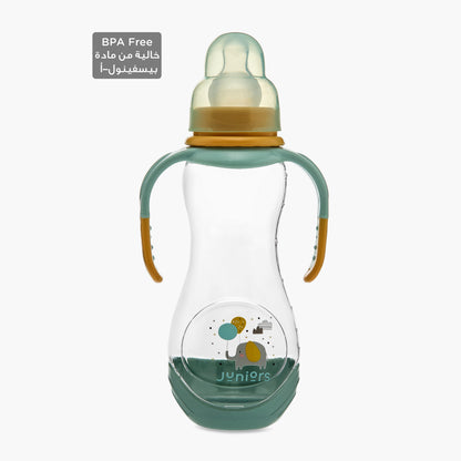 Juniors Printed Feeding Bottle with Handle - 250 ml - HomeBabyFeedingFeeding BottlesBottles &amp; Teats