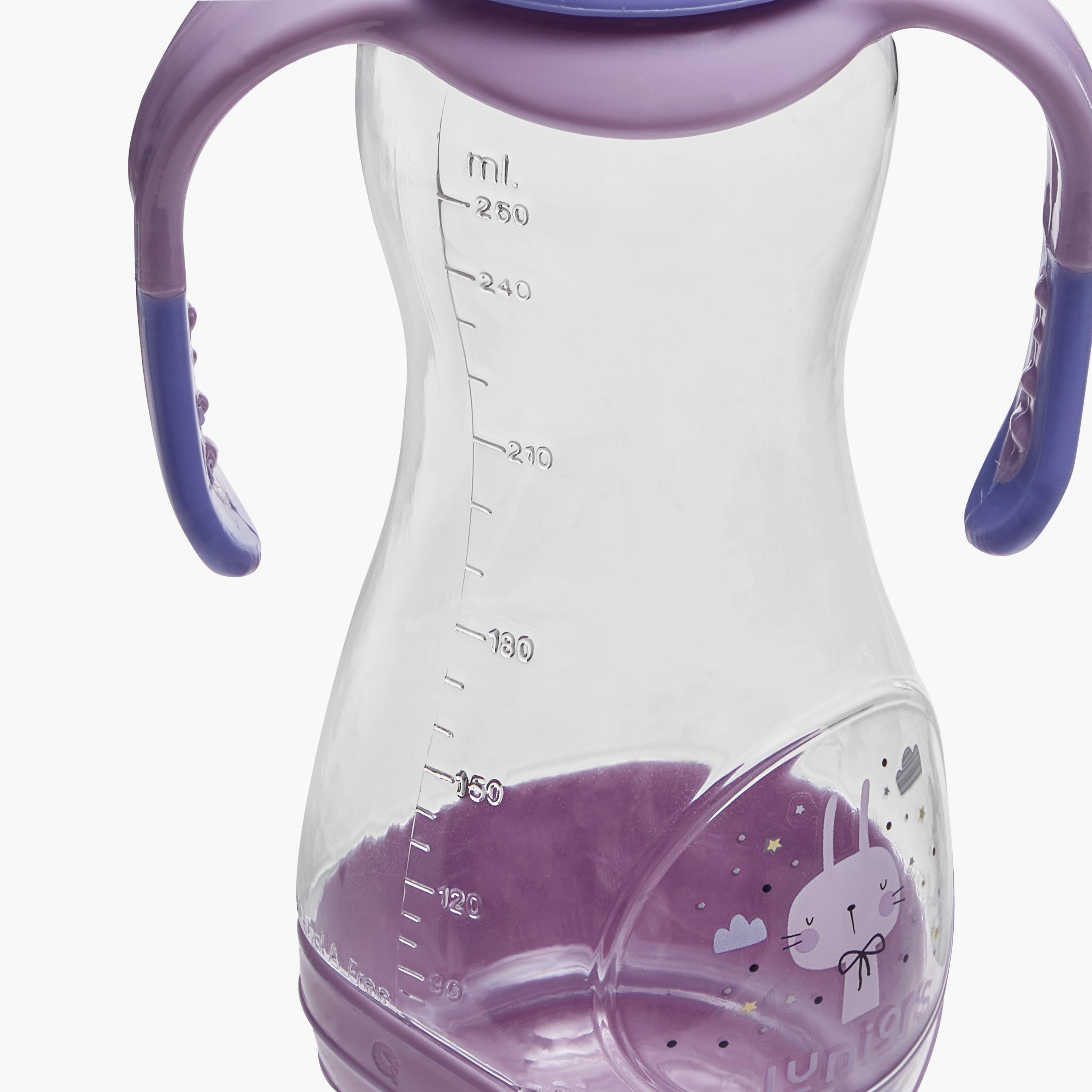 Juniors Printed Feeding Bottle with Handle - 250 ml
