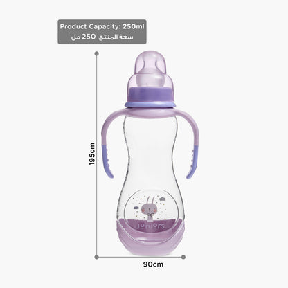 Juniors Printed Feeding Bottle with Handle - 250 ml