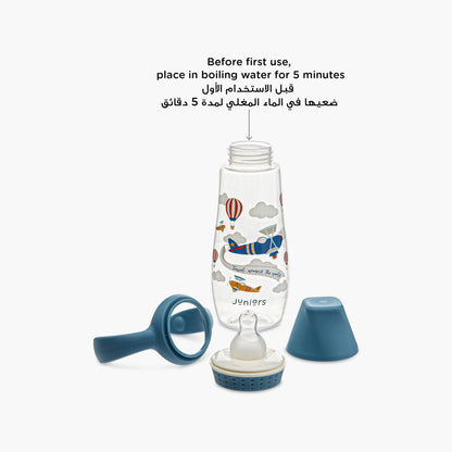 Juniors Printed Feeding Bottle with Handle - 300 ml