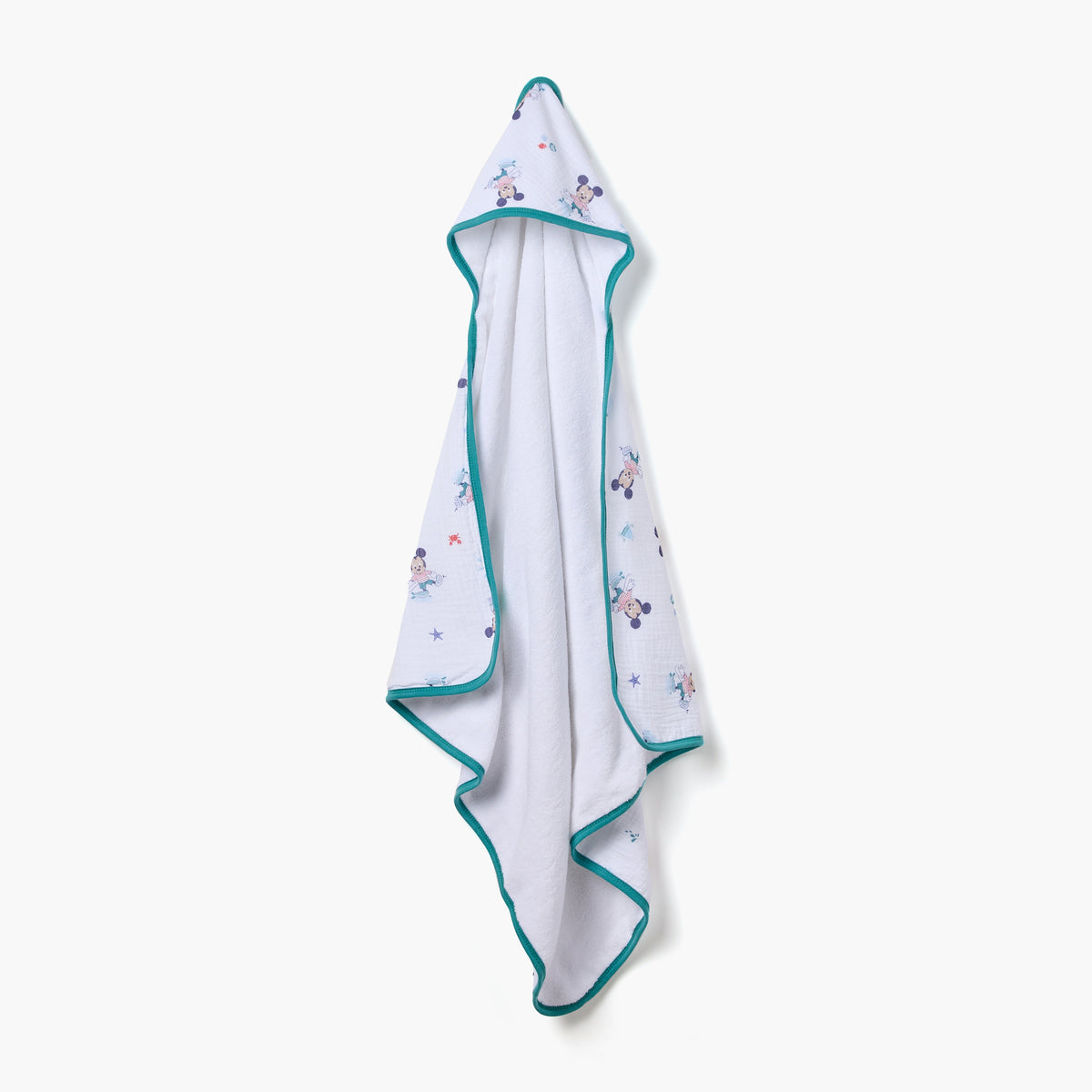 Disney Mickey Mouse Print Hooded Towel - 75x75 cm