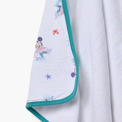 Disney Mickey Mouse Print Hooded Towel - 75x75 cm