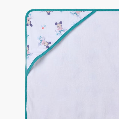Disney Mickey Mouse Print Hooded Towel - 75x75 cm