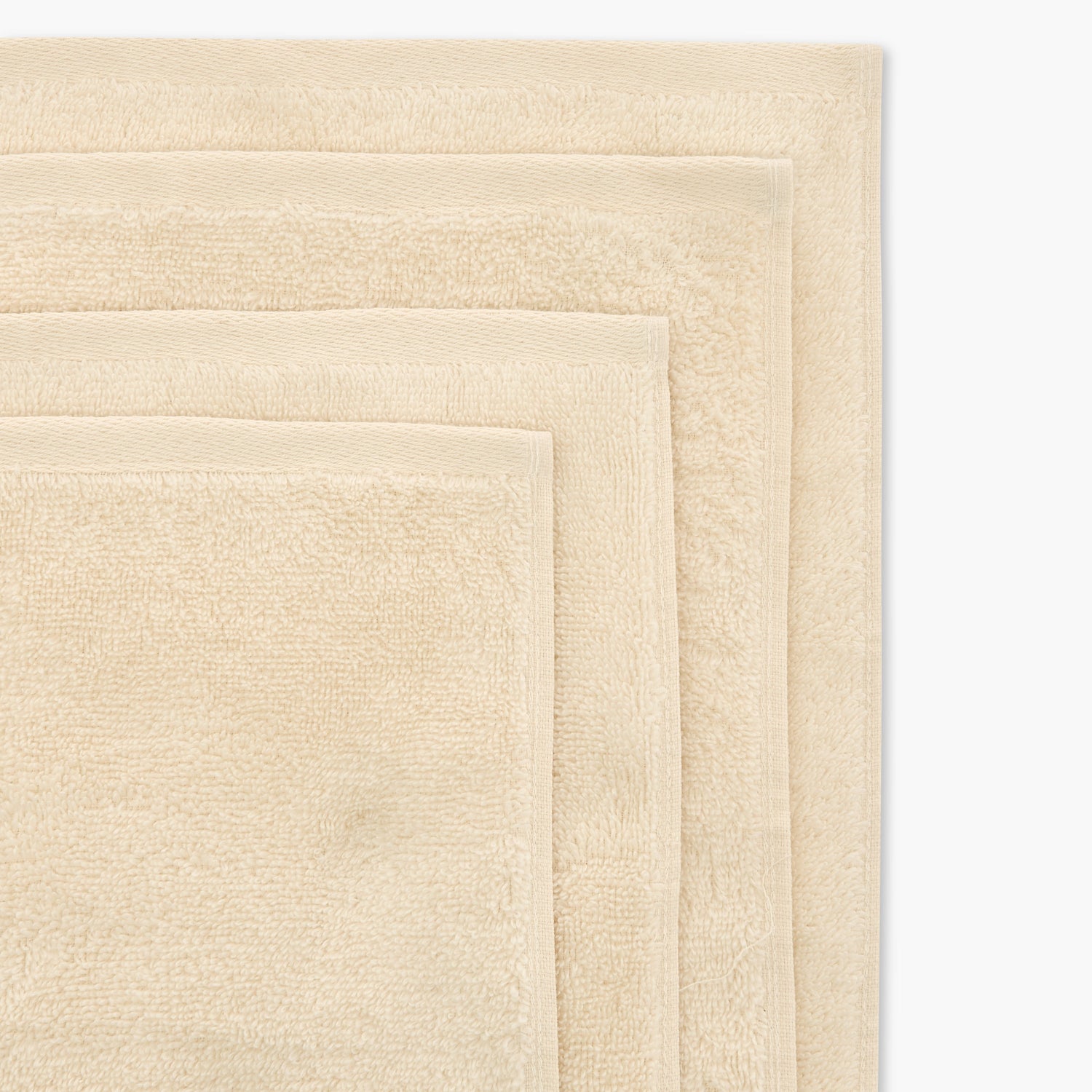 Juniors 4-Piece Textured Small Towel Set - 33x33 cm