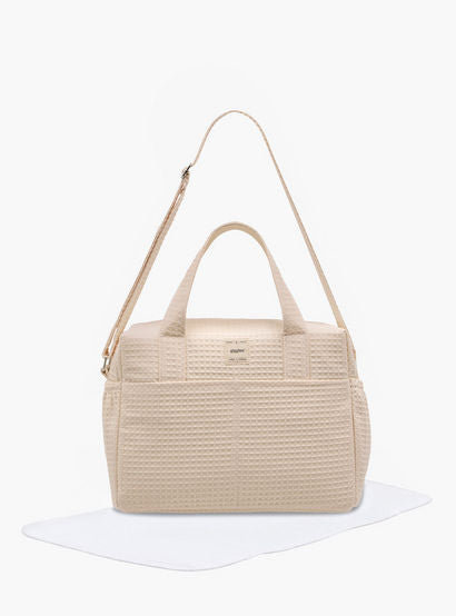 Giggles Pique Textured Diaper Bag with Zip Closure-baby-gear-diaperbags-image-1