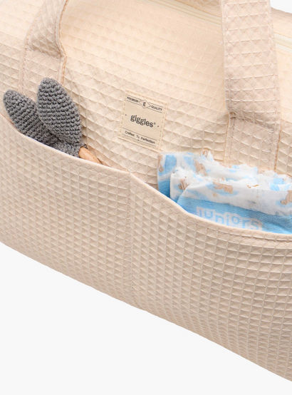 Giggles Pique Textured Diaper Bag with Zip Closure-baby-gear-diaperbags-image-11
