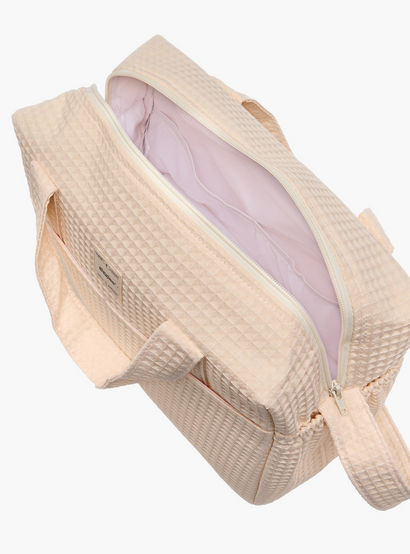Giggles Pique Textured Diaper Bag with Zip Closure-baby-gear-diaperbags-image-13