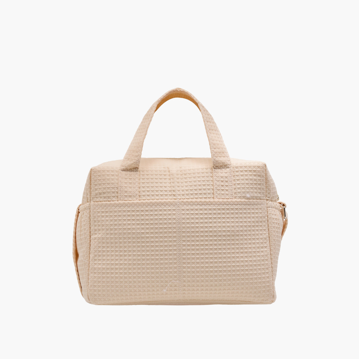 Giggles Pique Textured Diaper Bag with Zip Closure