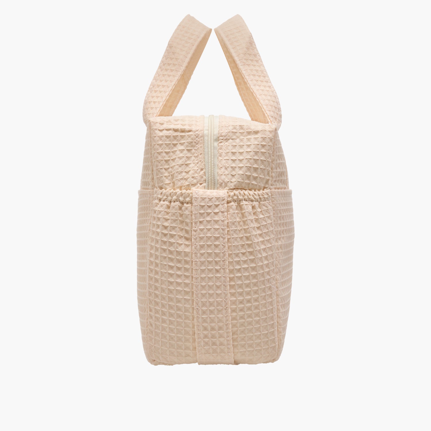 Giggles Pique Textured Diaper Bag with Zip Closure
