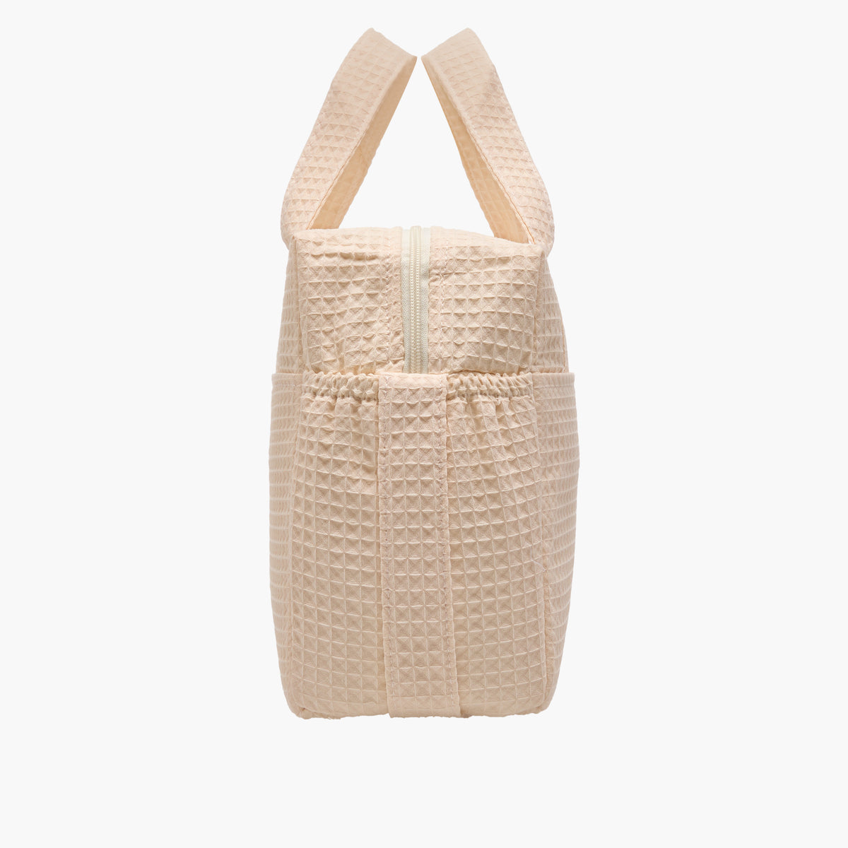 Giggles Pique Textured Diaper Bag with Zip Closure