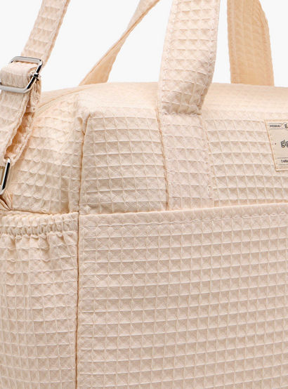 Giggles Pique Textured Diaper Bag with Zip Closure-baby-gear-diaperbags-image-9