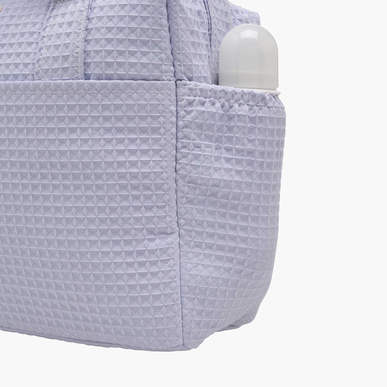 Giggles Pique Textured Diaper Bag with Zip Closure