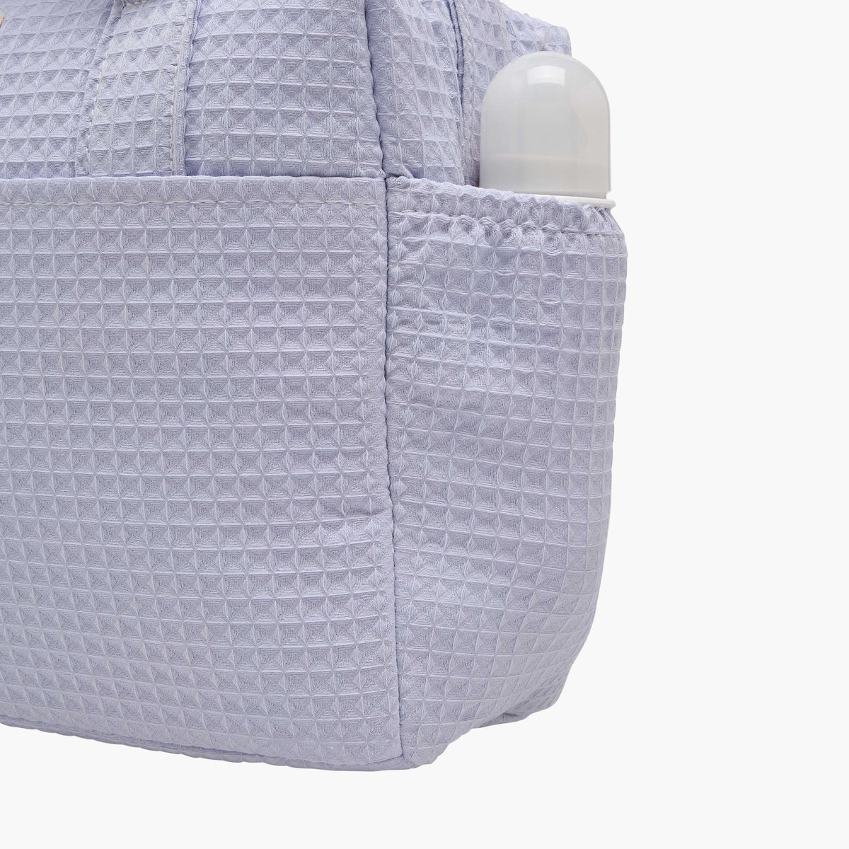 Giggles Pique Textured Diaper Bag with Zip Closure