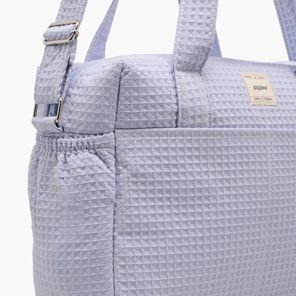 Giggles Pique Textured Diaper Bag with Zip Closure