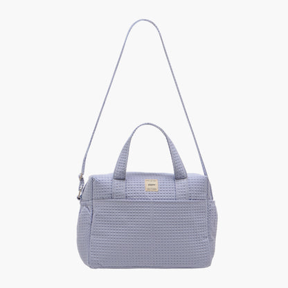 Giggles Pique Textured Diaper Bag with Zip Closure