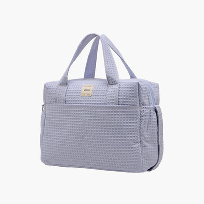 Giggles Pique Textured Diaper Bag with Zip Closure