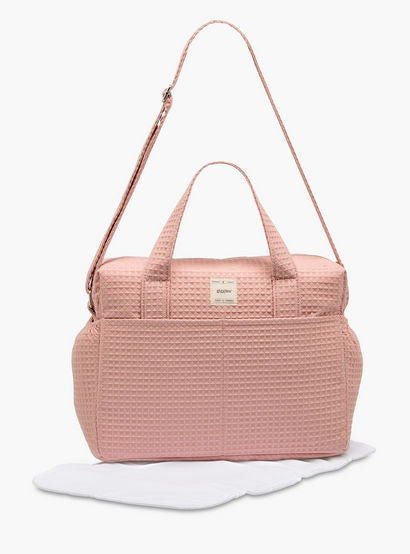 Giggles Pique Textured Diaper Bag with Zip Closure-baby-gear-diaperbags-image-1