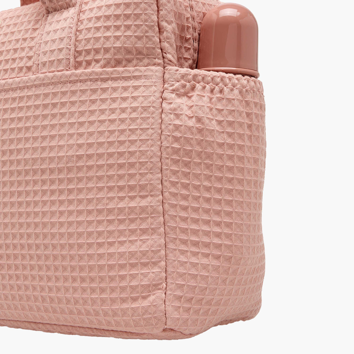 Giggles Pique Textured Diaper Bag with Zip Closure