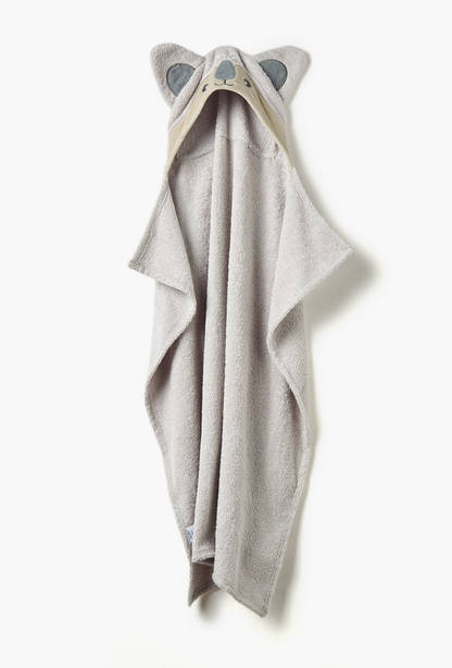 Juniors Koala Applique Hooded Towel - 76x76 cm-undefined-image-1