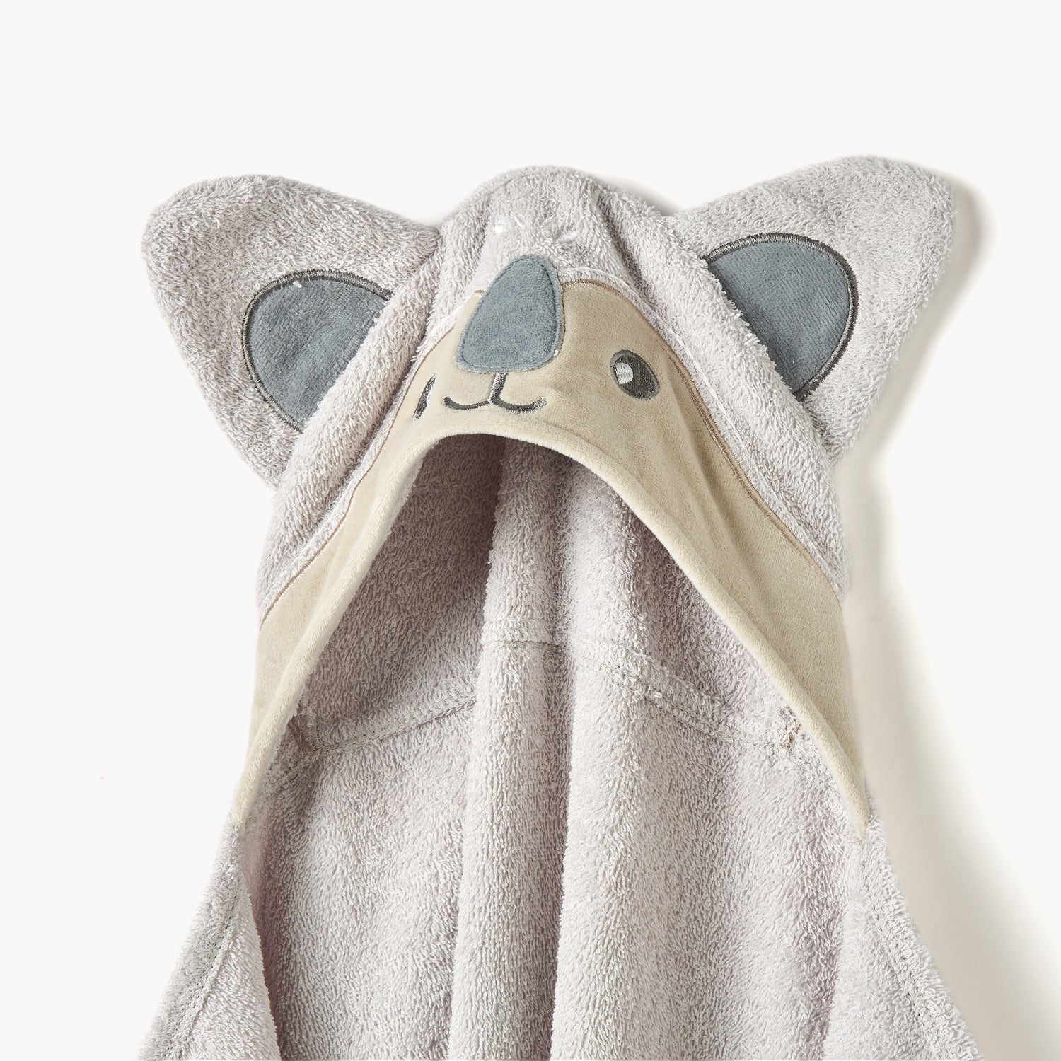 Juniors Koala Applique Hooded Towel - 76x76 cm