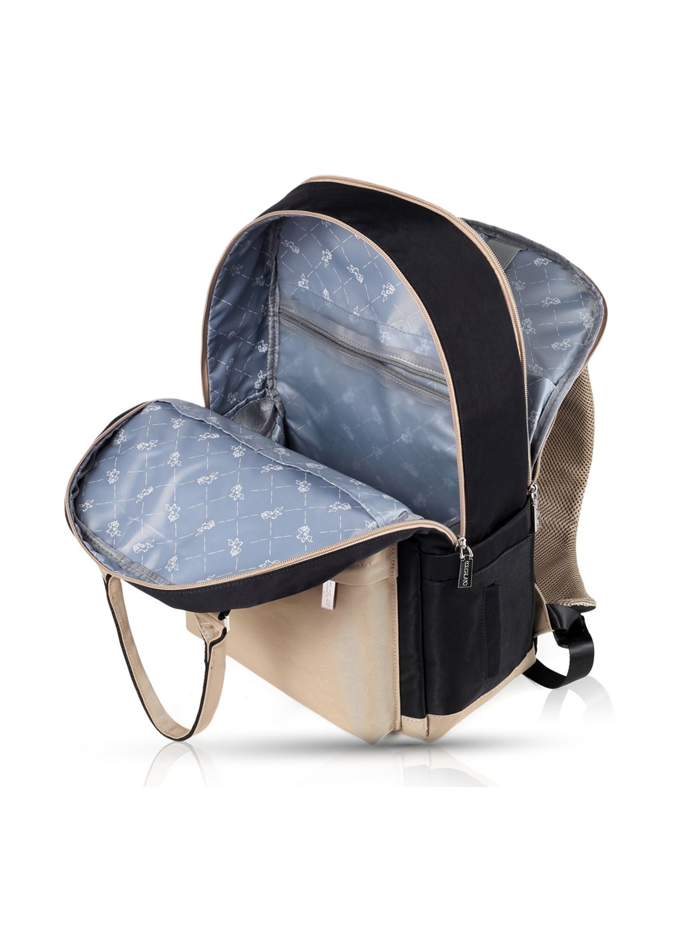 Little Story Kenzie Travel Diaper Backpack with Insulated Bottle Pocket-baby-gear-diaperbags-image-10