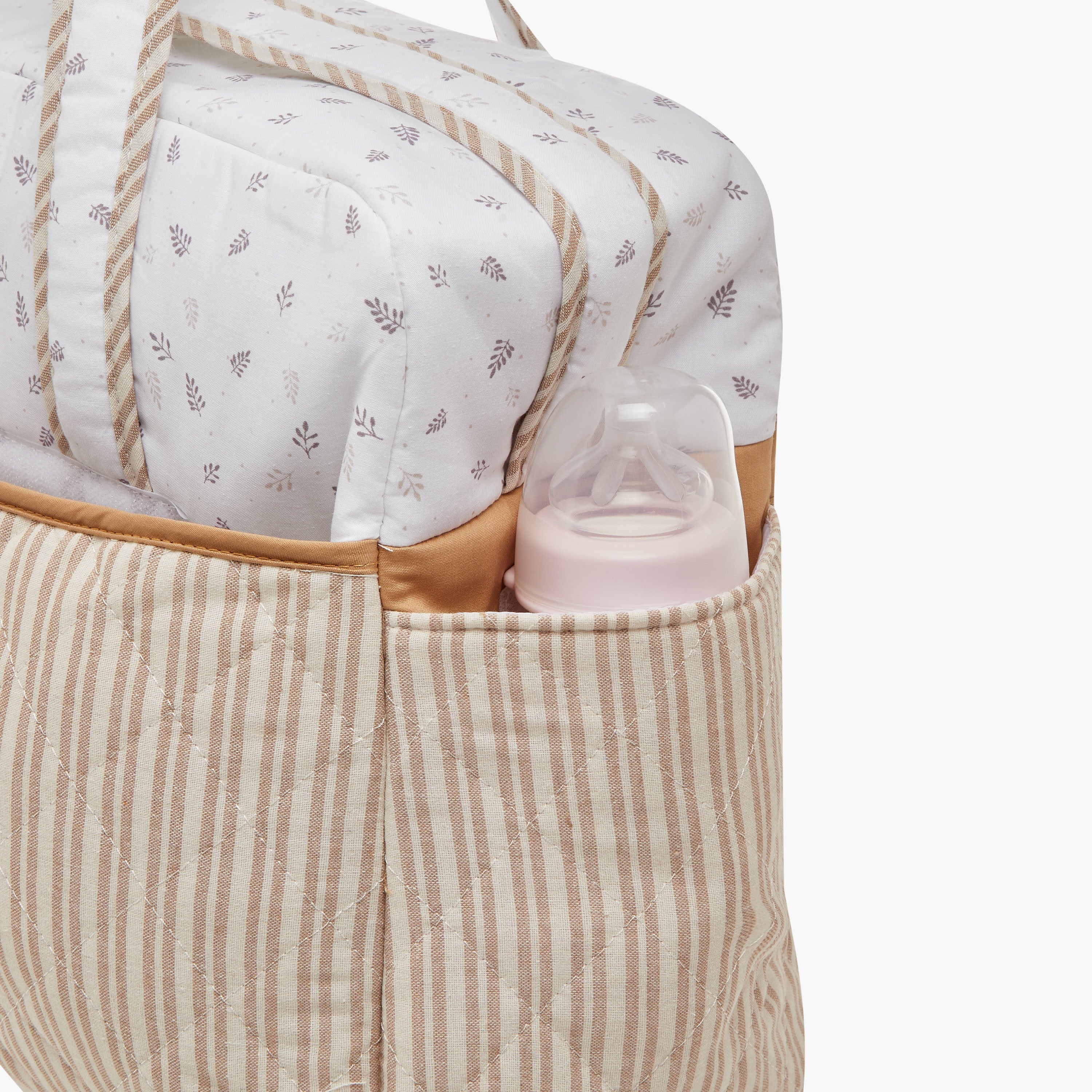 Juniors Quilted Diaper Bag with Zip Closure