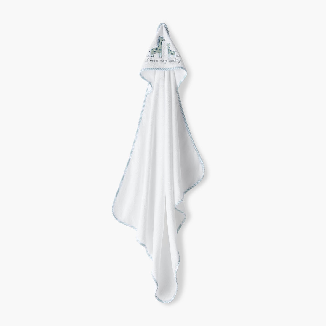 Juniors Giraffe Embroidered Hooded Towel and Wash Mitten Set