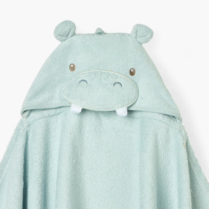 Juniors Hippo Applique Hooded Towel - 68x94 cm