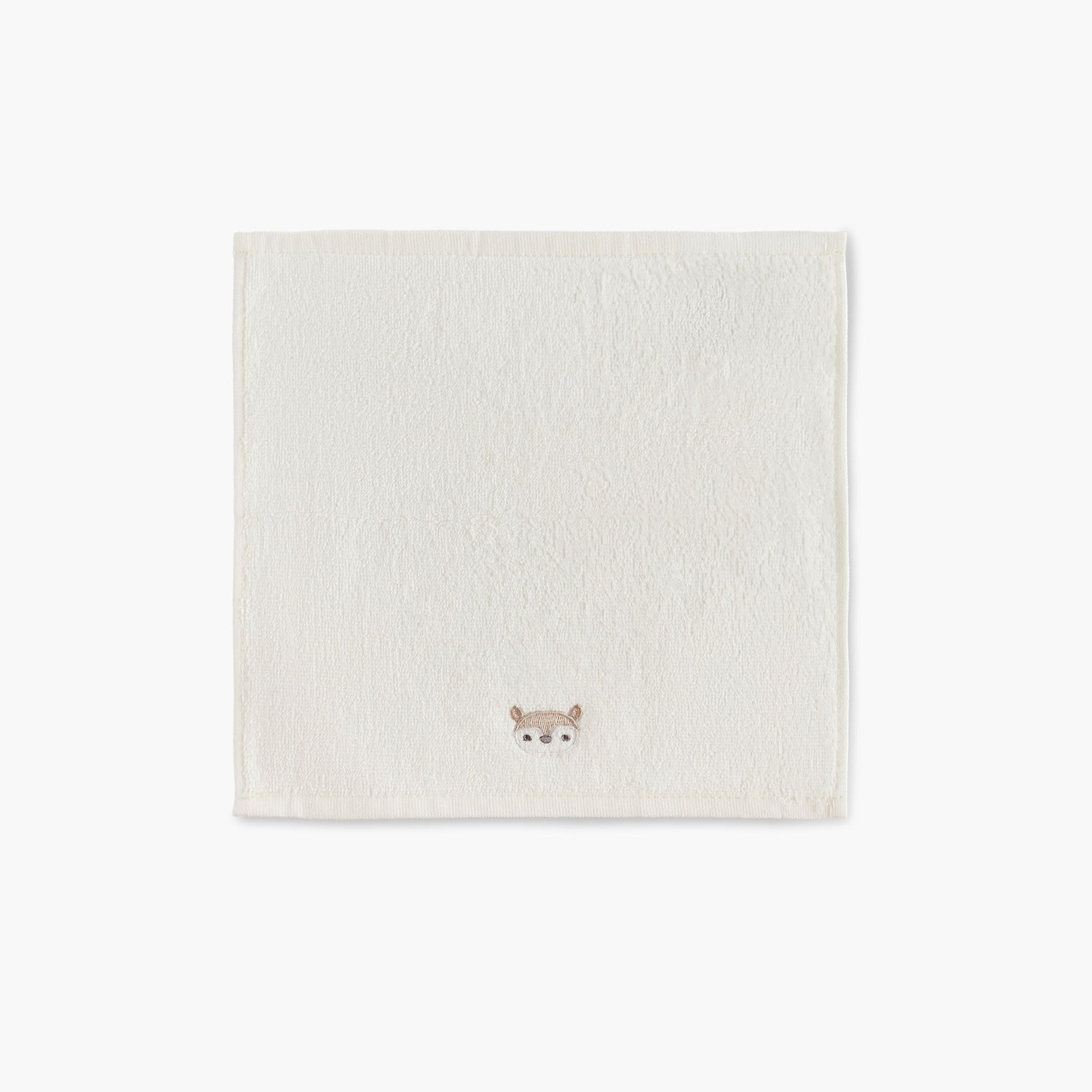 Juniors 4-Piece Deer Embroidered Wash Cloth Set - 26x26 cm