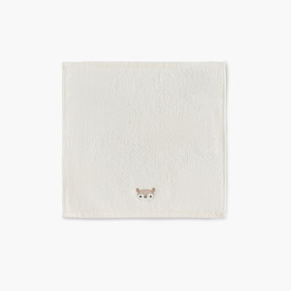 Juniors 4-Piece Deer Embroidered Wash Cloth Set - 26x26 cm