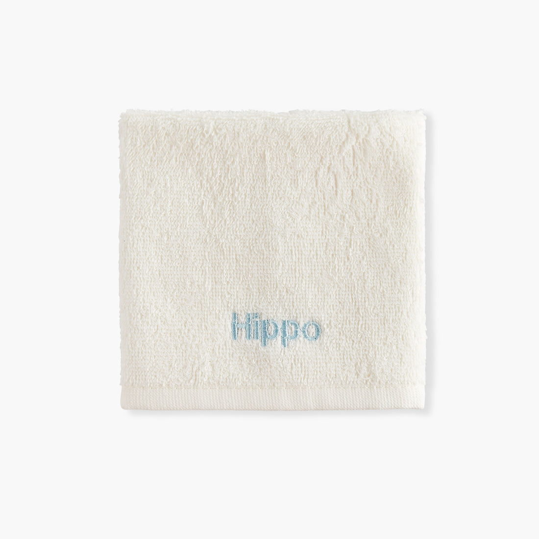 Juniors 4-Piece Hippo Embroidered Wash Cloth Set - 26x26 cm