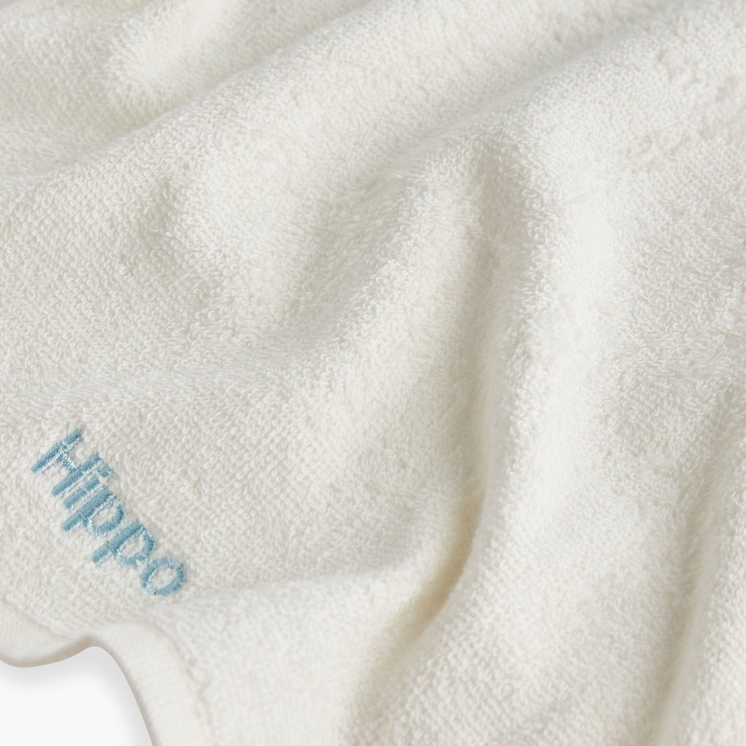 Juniors 4-Piece Hippo Embroidered Wash Cloth Set - 26x26 cm