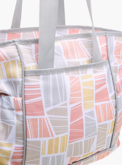 Juniors Abstract Print Diaper Bag with Double Handle and Changing Mat-baby-gear-diaperbags-image-10