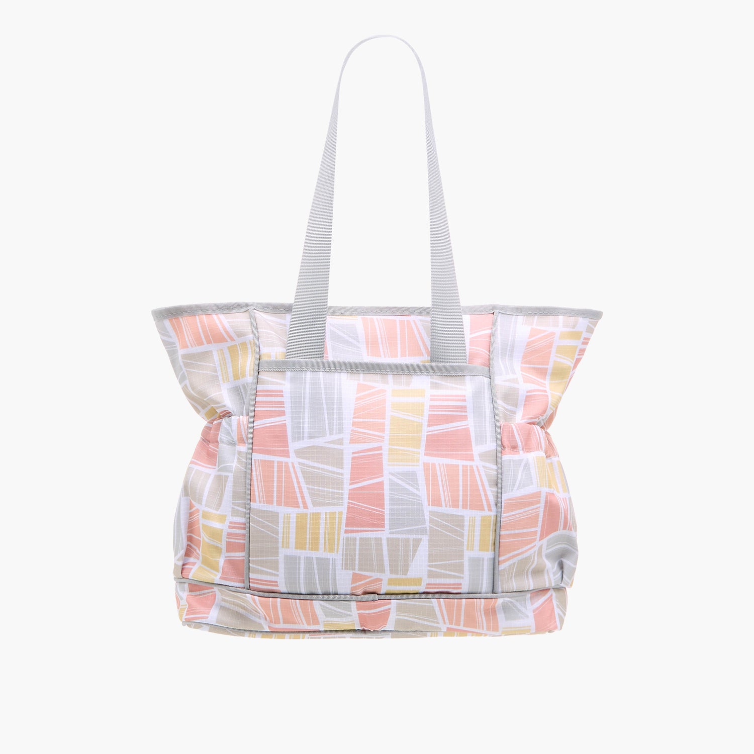 Juniors Abstract Print Diaper Bag with Double Handle and Changing Mat