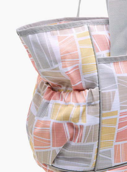 Juniors Abstract Print Diaper Bag with Double Handle and Changing Mat-baby-gear-diaperbags-image-8