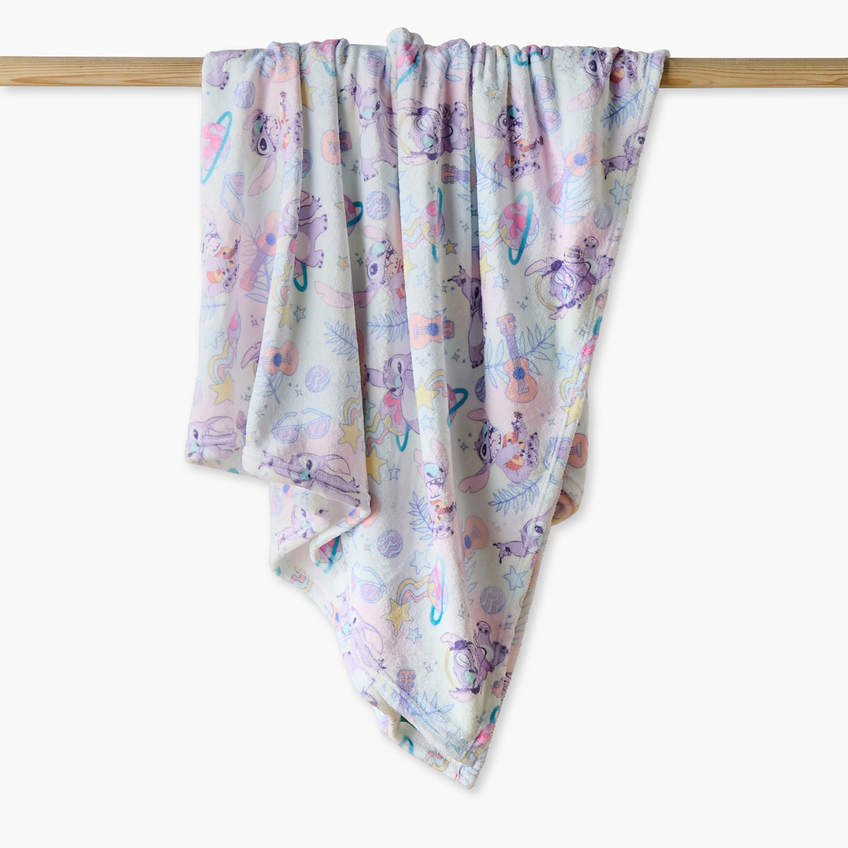 Disney Stitch Print Raschel Blanket - 130x170 cm