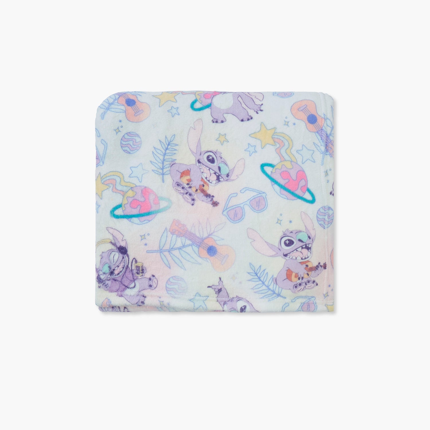 Disney Stitch Print Raschel Blanket - 130x170 cm