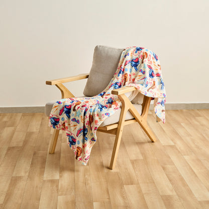 Juniors Stitch Print Fleece Blanket - 130x170 cm
