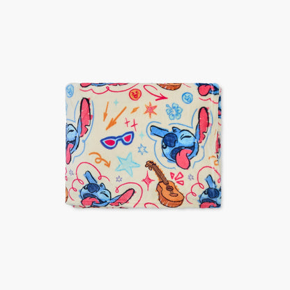 Juniors Stitch Print Fleece Blanket - 130x170 cm