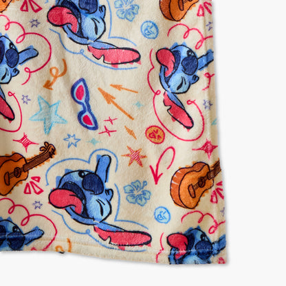 Juniors Stitch Print Fleece Blanket - 130x170 cm