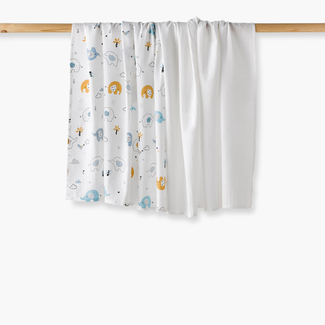 Pack of 2 Juniors Blanket with Print, 100x100 cm