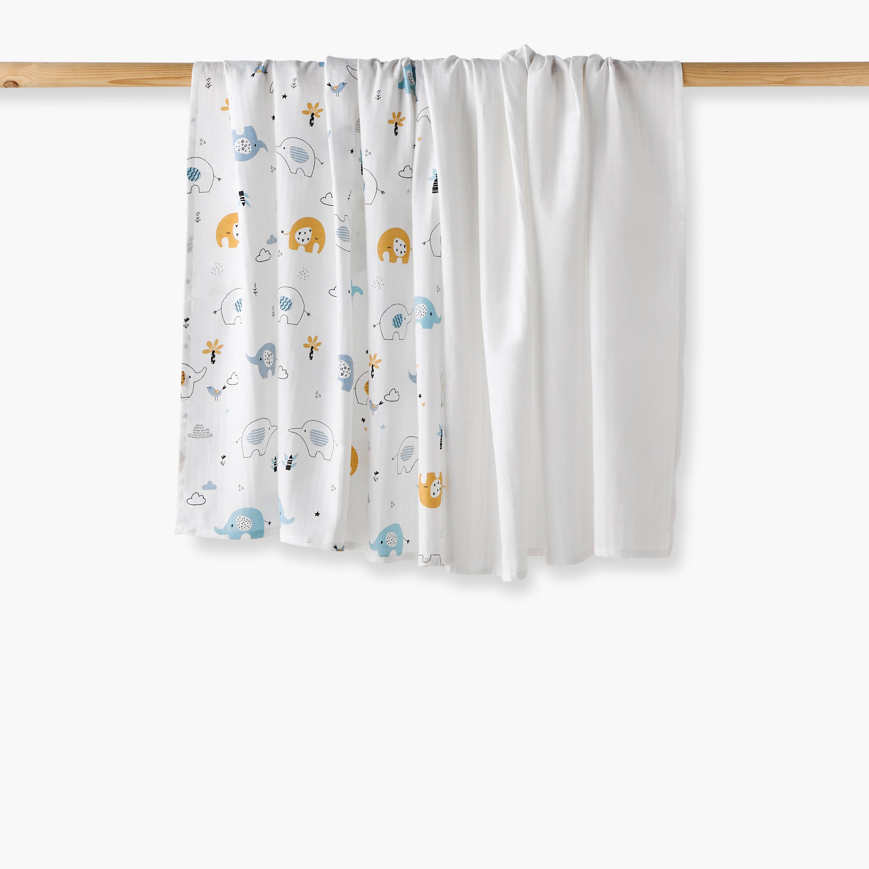 Pack of 2 Juniors Blanket with Print, 100x100 cm