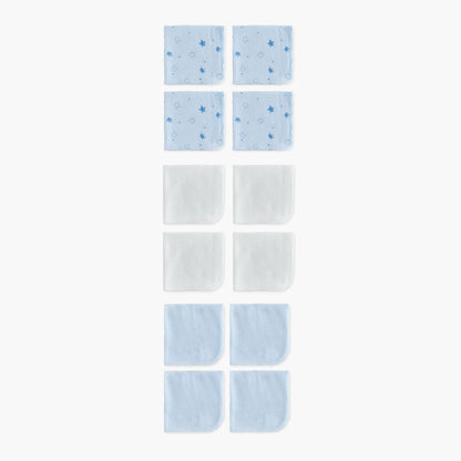 Juniors 12-Piece Assorted Wash Cloth Set - 25x25 cm - HomeBabyBath &amp; CareTowels