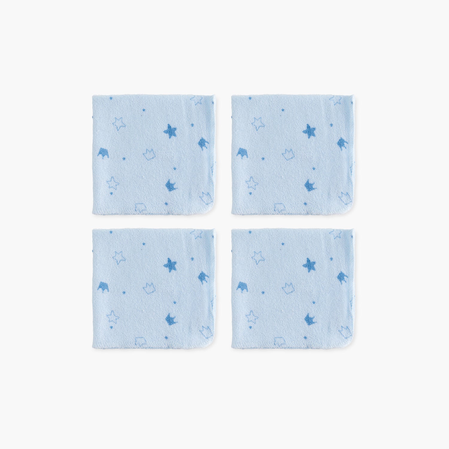 Juniors 12-Piece Assorted Wash Cloth Set - 25x25 cm