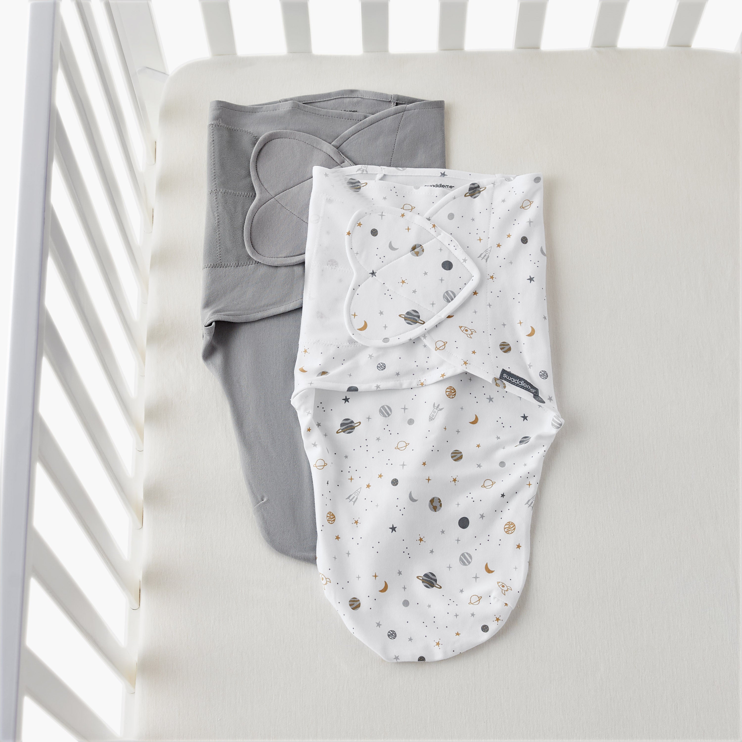 Juniors Baby Sleeping Bag with Hook and Loop Closure, 0-3 Months, Set of 2 - HomeBabyNurseryBlankets &amp; SwaddlesSwaddles &amp; Sleeping Bags