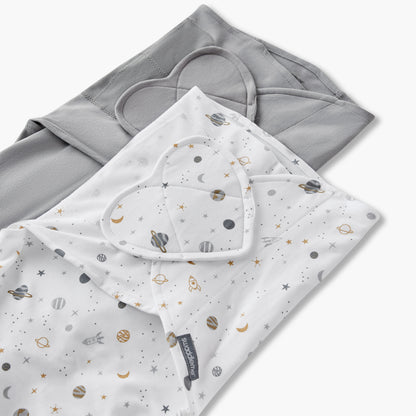 Juniors Baby Sleeping Bag with Hook and Loop Closure, 0-3 Months, Set of 2