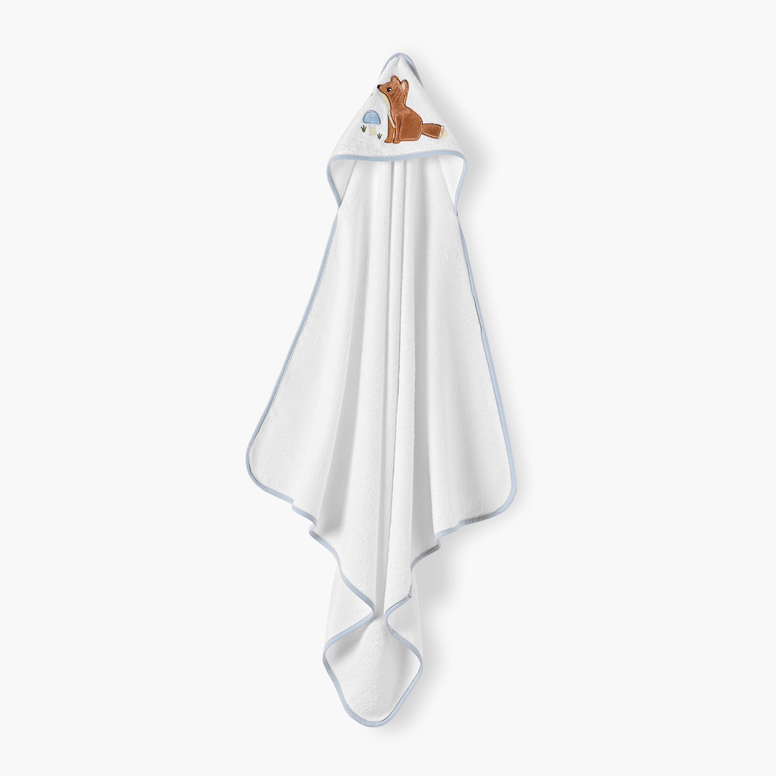 Juniors 2-Piece Embroidered Hooded Towel Set - 75x75 cm
