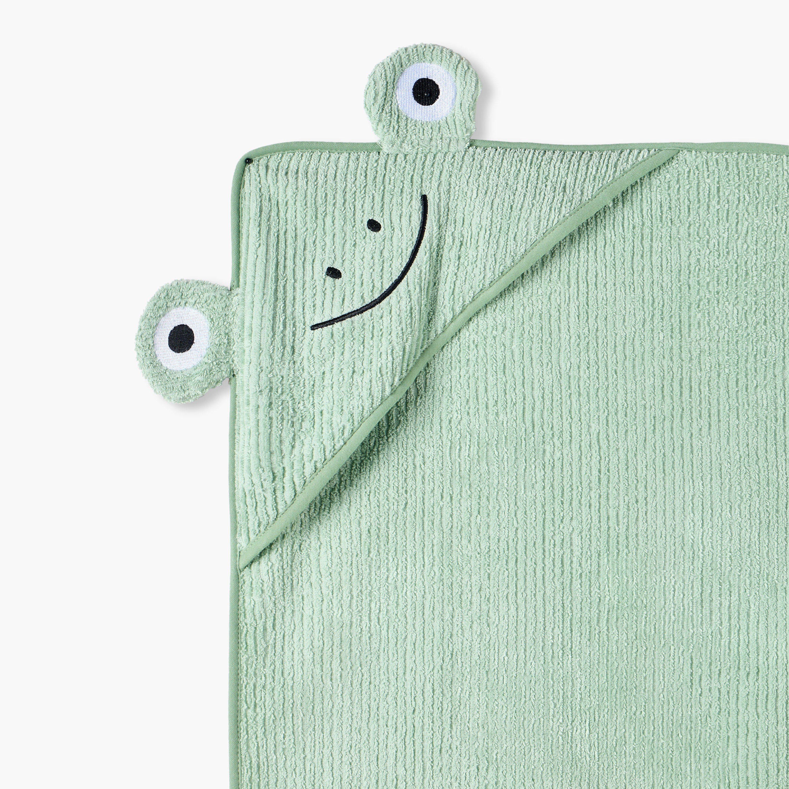Juniors Frog Hooded Towel - 39x25x3 cms