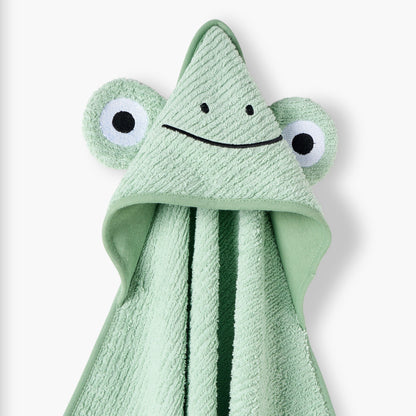 Juniors Frog Hooded Towel - 39x25x3 cms